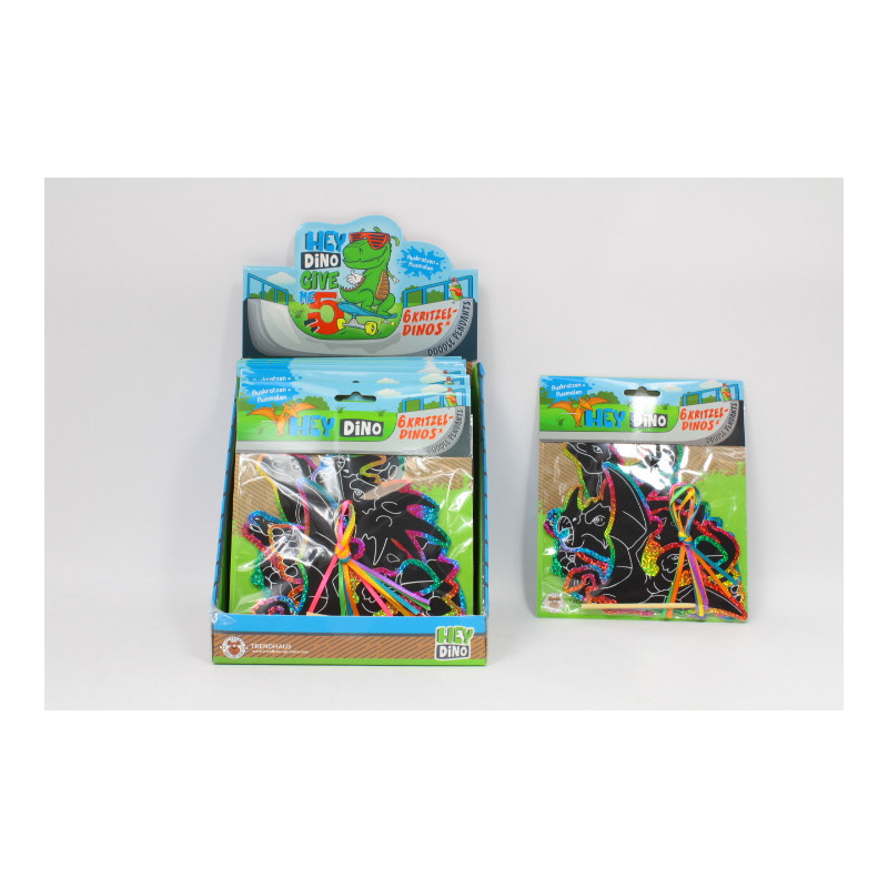 TREND zdrapywanka dino kolor 6szt 12/opak 957009