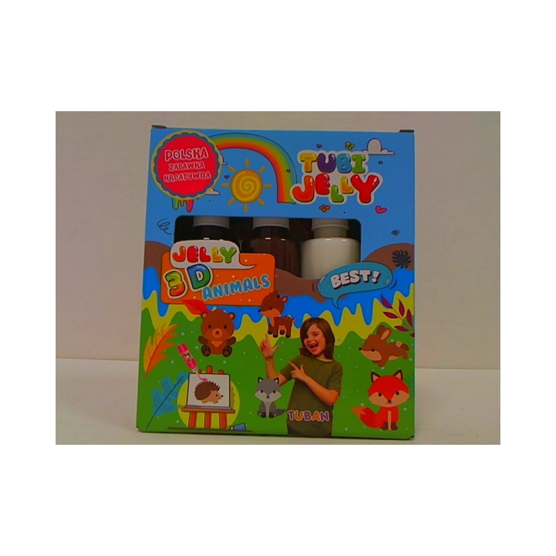 TUBAN zestaw Tubi Jelly zwierz.3kol. TU3320 33200
