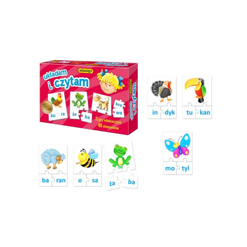 Układam i czytam - gra edukacyjna 06618