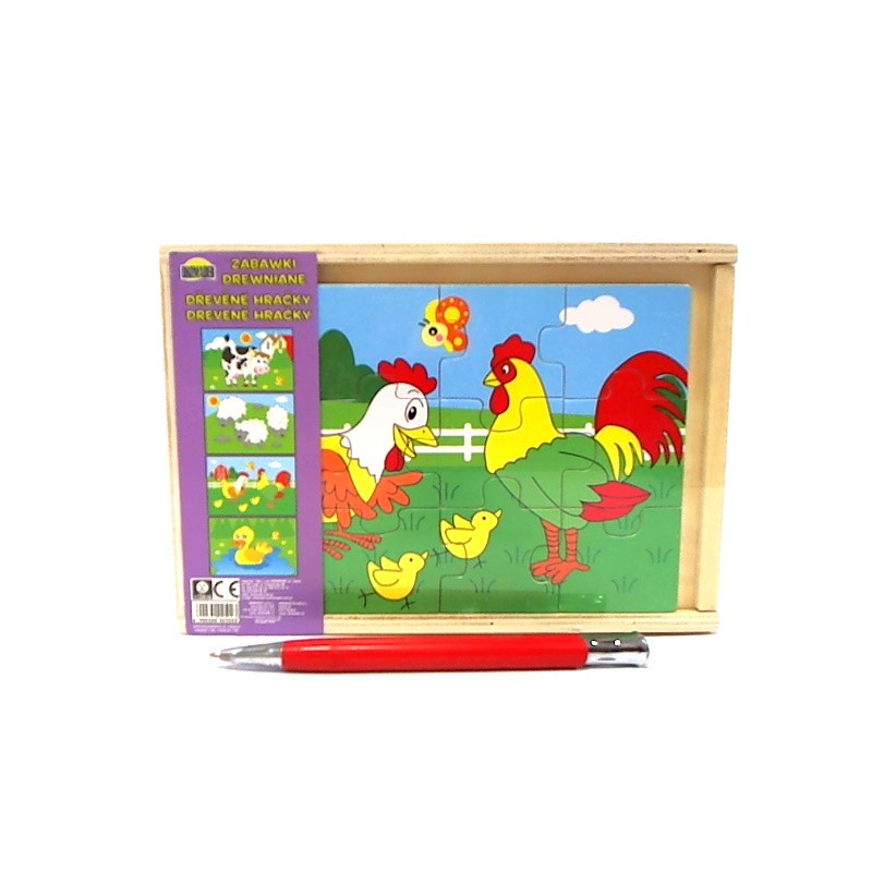 Układanka drewniana - farma 02502 25023