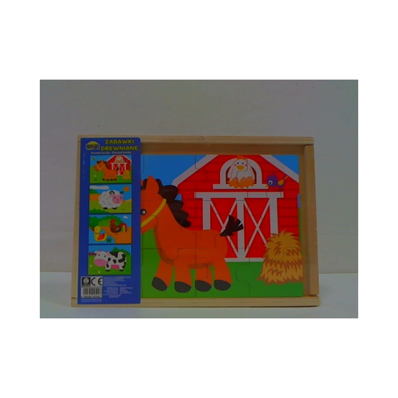 Układanka drewniana - farma 02504 25047