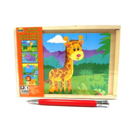 Układanka drewniana - ZOO 02505 25054