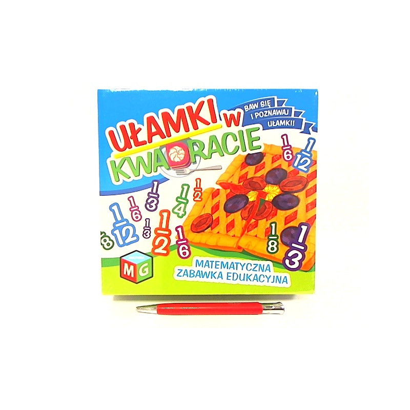 Ułamki w kwadracie-matemat.zabawka eduk.0071 00716