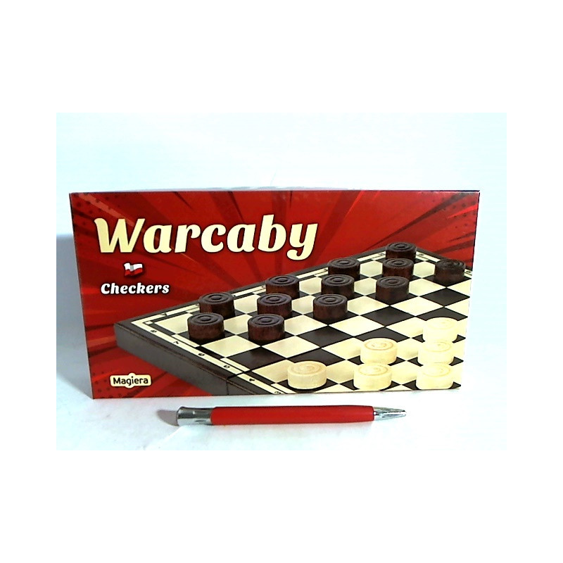 Warcaby drewniane 25cm 30070