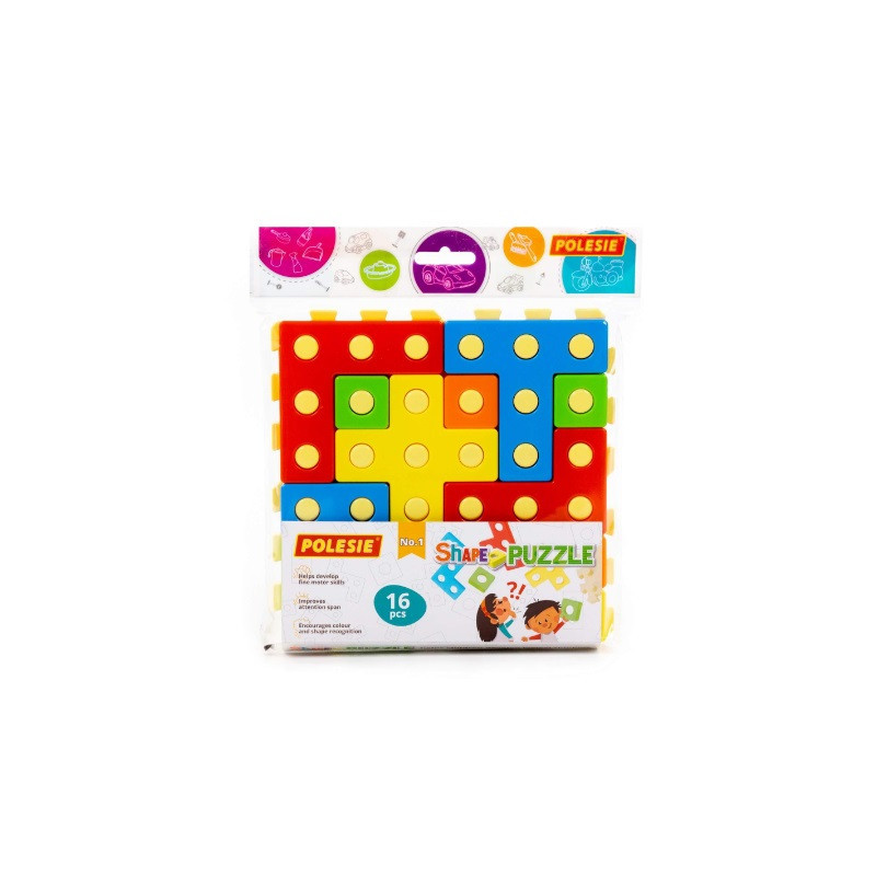 Zabawka edukacyjna Ułóż puzzleNr1 16el worek 93936