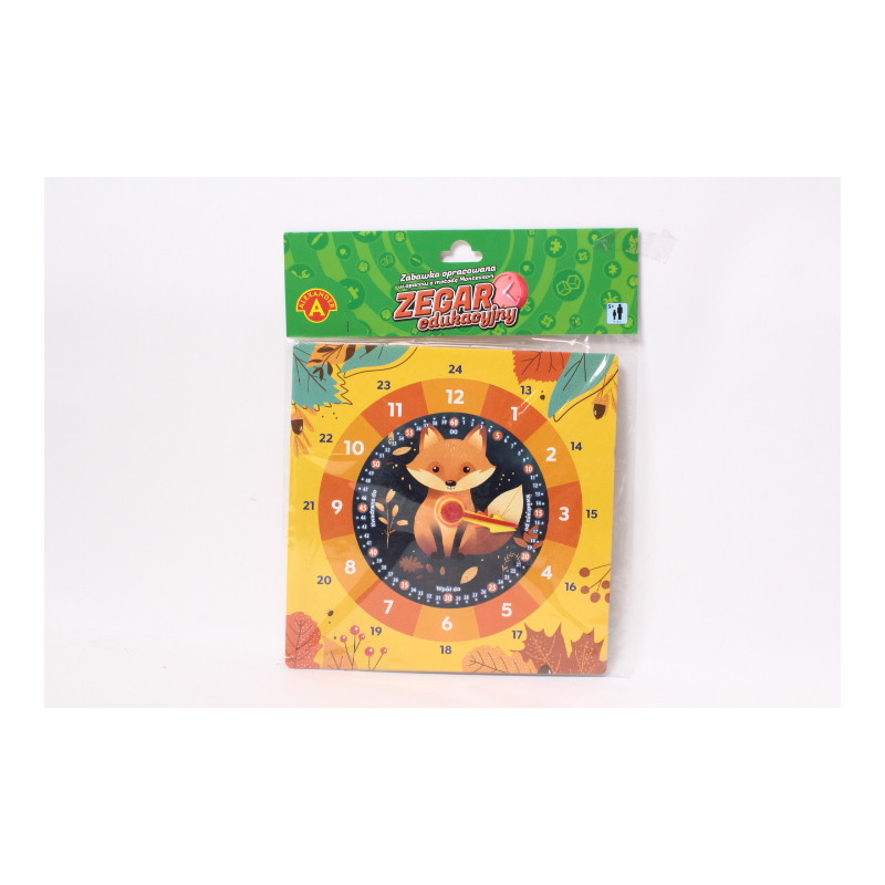 Zegar edukacyjny Lisek 27945