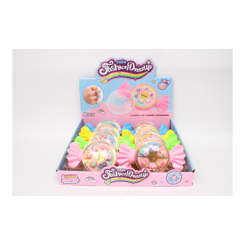 Zestaw 6 pierścionków 8szt/disp 1321320 13200