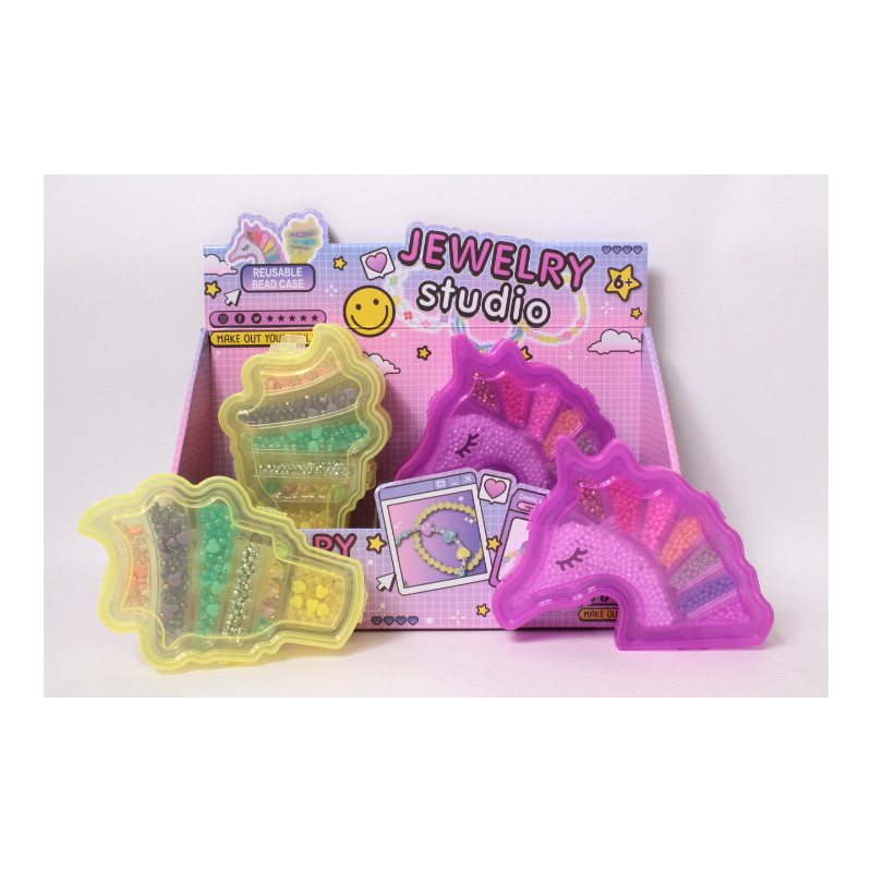 Zestaw biżut.rożek lodów i jednorożec 008496 45705