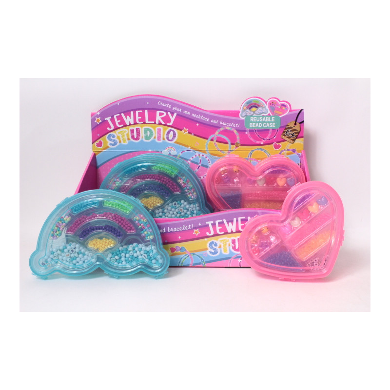 Zestaw biżuterii serce i tęcza 008495 45699