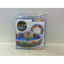 Zestaw brodzik dmuch+kółko+piłka 59469 54696