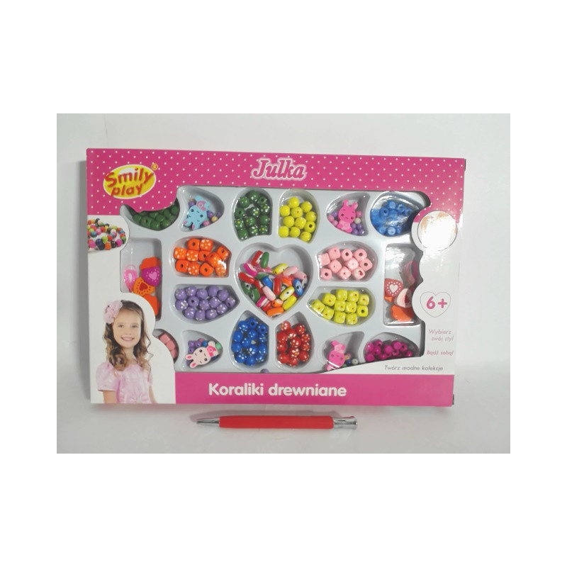 Zestaw koralików drewnianych SmilyPl SP83791 37914