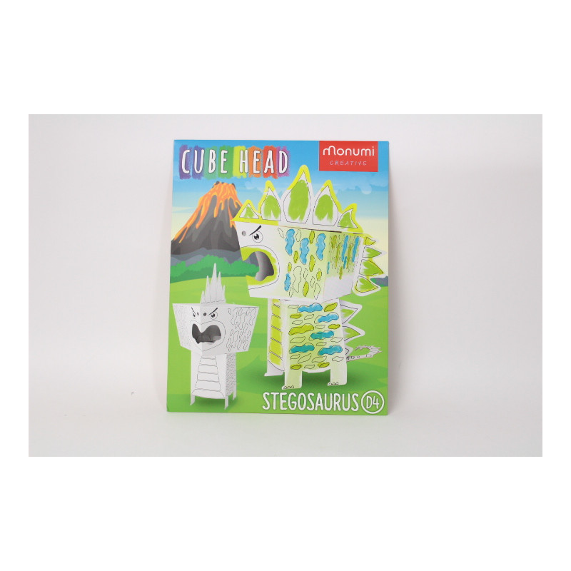 Złóż i pokoloruj Cubehead Dino Stegosaurus 10876