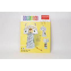 Złóż i pokoloruj Cubehead Regular Lama 10142