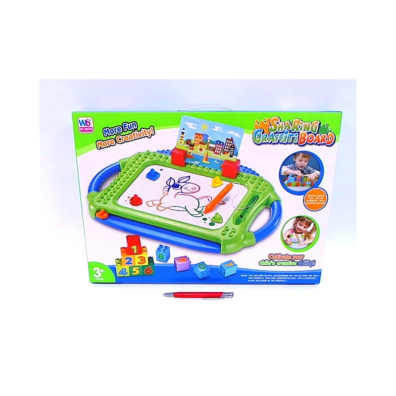 Znikopis duży z pieczatkami+klocki 009-2079 03804