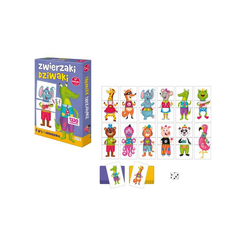 Zwierzaki dziwaki - gra edukacyjna 63124