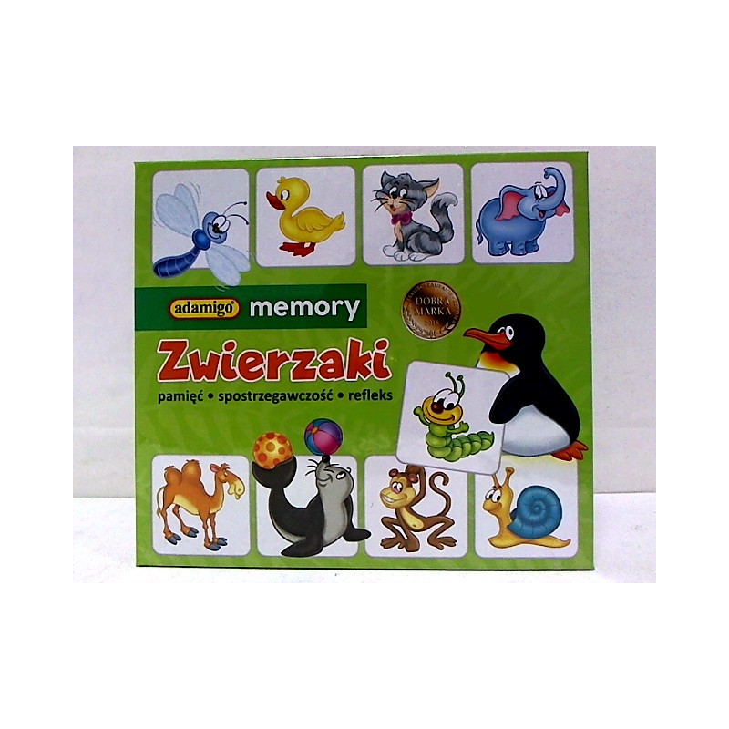 Zwierzaki Gra memory Adamigo 07370