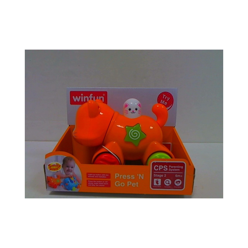 Zwierzaki naciśn/jedź kotek SmilyPlay 000734 48428