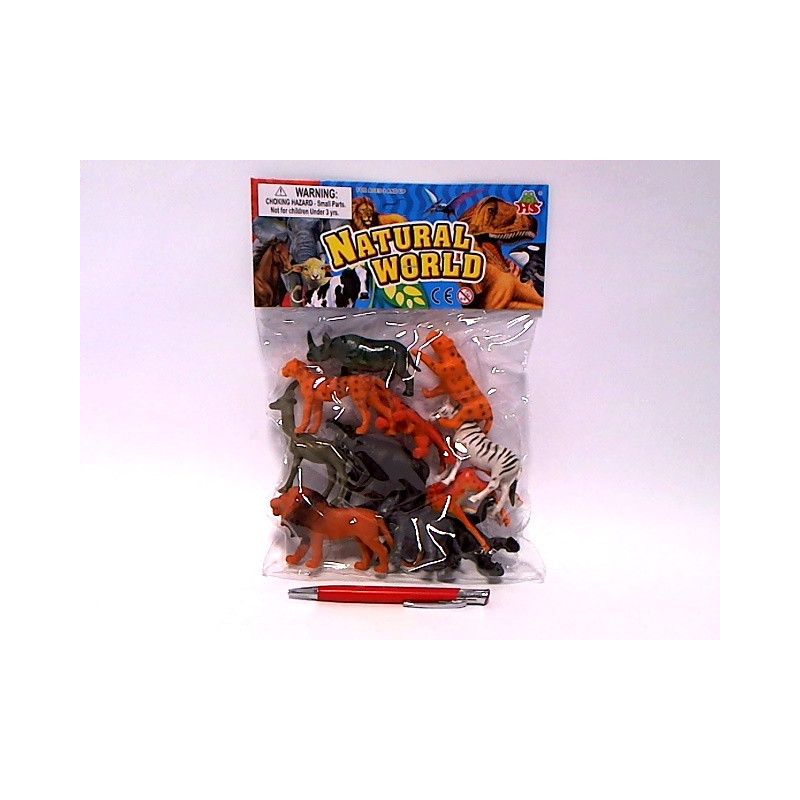 Zwierzęta dzikie 10cm 12szt HHS072 06681