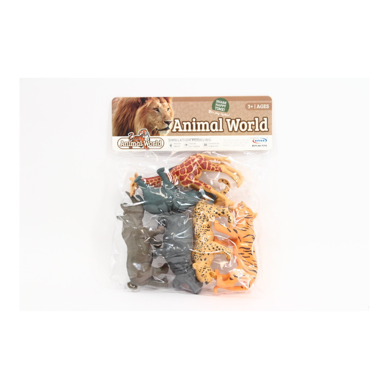 Zwierzęta dzikie 6szt/worek BY568-33 09325