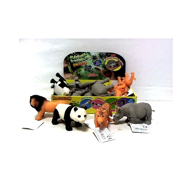 Zwierzęta dzikie groszek 12cm 6rodz HAB060 08081