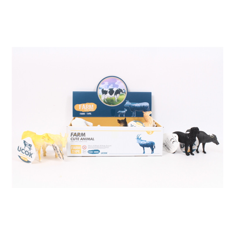 Zwierzęta wiejskie 12,5cm 12szt/disp 009525 54196