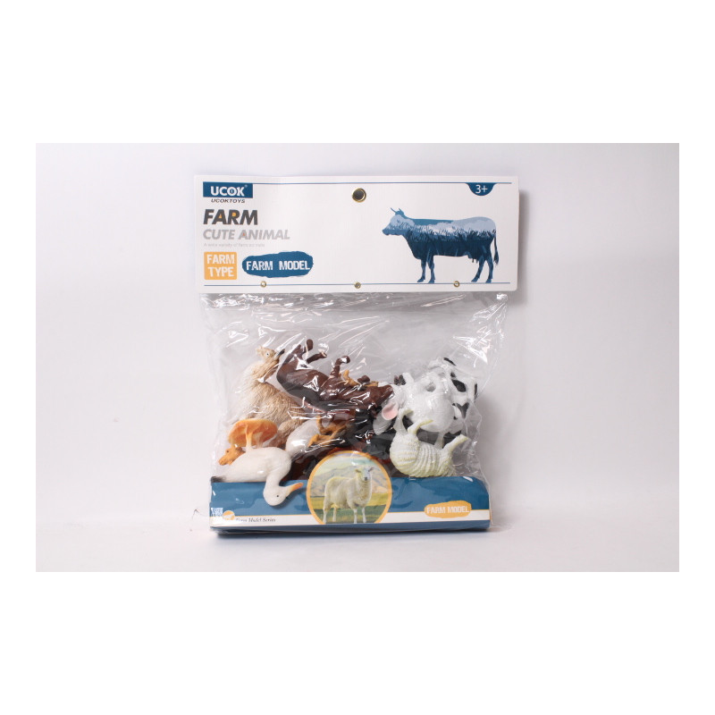 Zwierzęta wiejskie x12 12,5cm 009534 54233