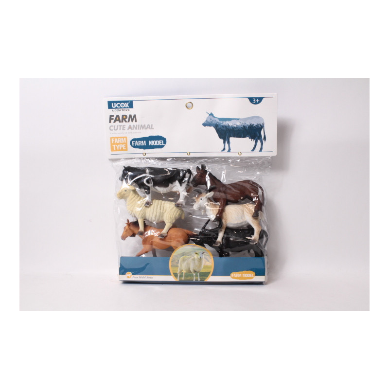 Zwierzęta wiejskie x6 20cm 009532 54219