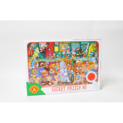 Puzzle obserwacyjne z lupą 90 elem. Muzeum 27570