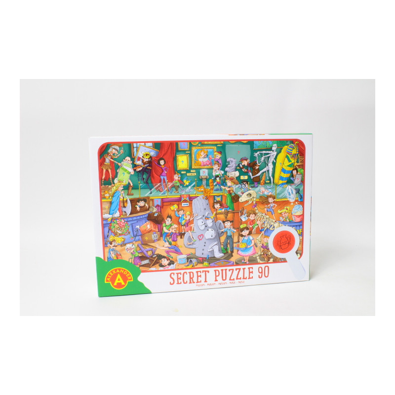 Puzzle obserwacyjne z lupą 90 elem. Muzeum 27570