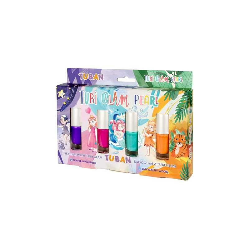 TUBAN lakiery 4szt Tubi Glam perłowe TU3468 34689