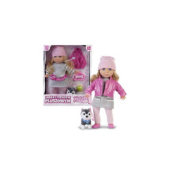  Lalka Natalia z pieskiem pluszow.35cm 121661