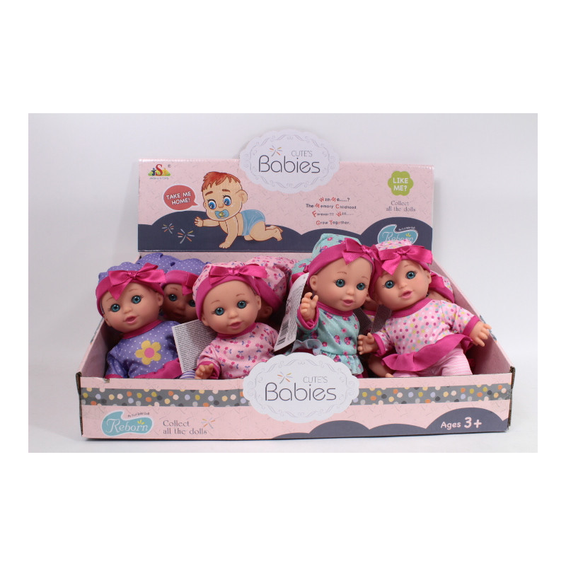 Lalka bobas 23cm 12szt/disp 166525