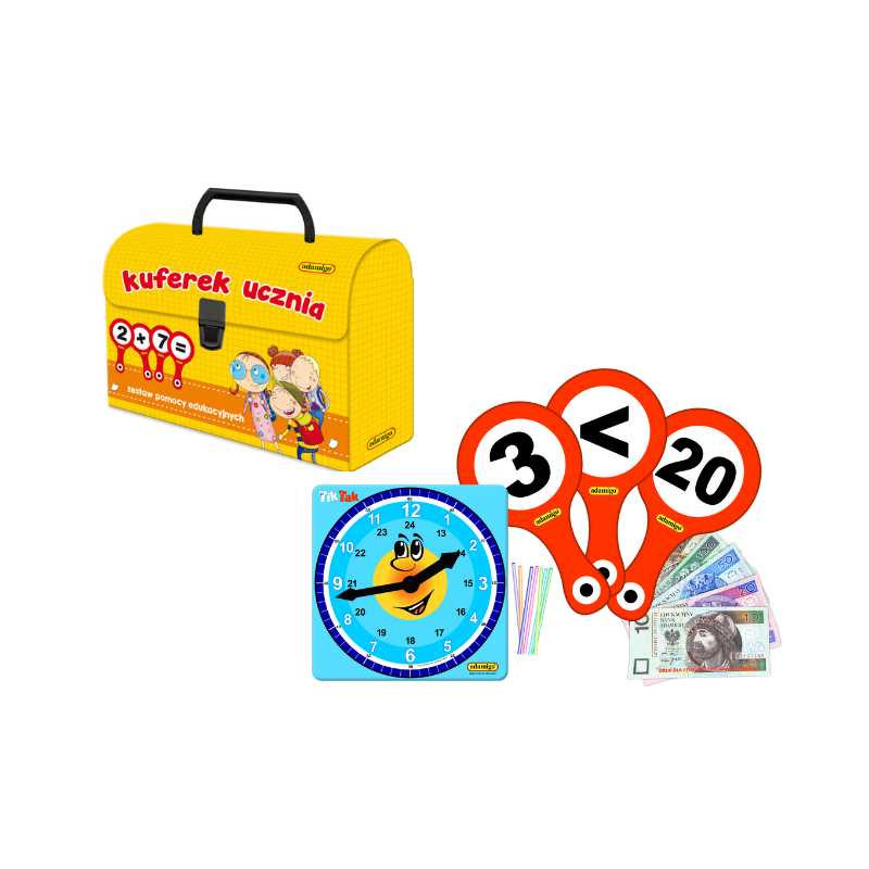 Kuferek ucznia - zestaw pomocy edukacyjnych 07141