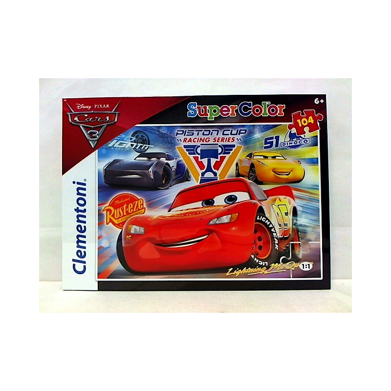 CLE puzzle 104 SuperKolor Cars 3 27072