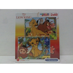 CLE puzzle 2x60 SuperKolor Król Lew 2019 21604