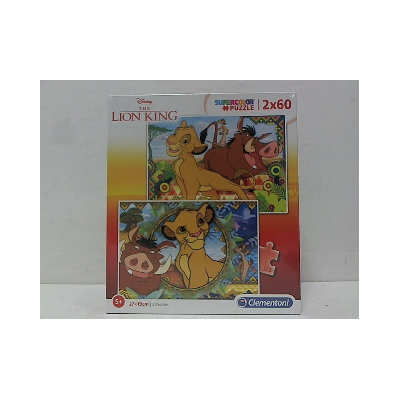 CLE puzzle 2x60 SuperKolor Król Lew 2019 21604