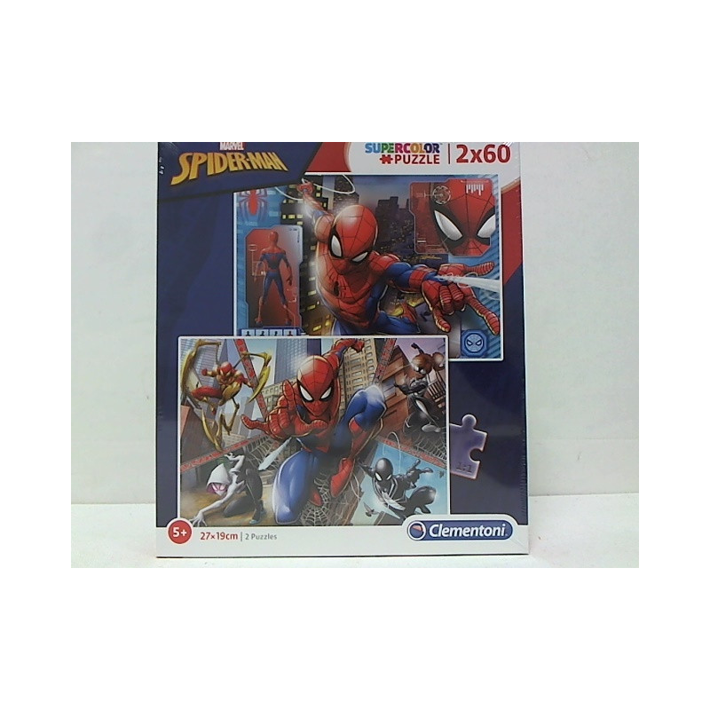 CLE puzzle 2x60 SuperKolor Spiderman 21608