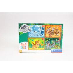 CLE puzzle 4w1 SuperKolor Jurassic World 21521