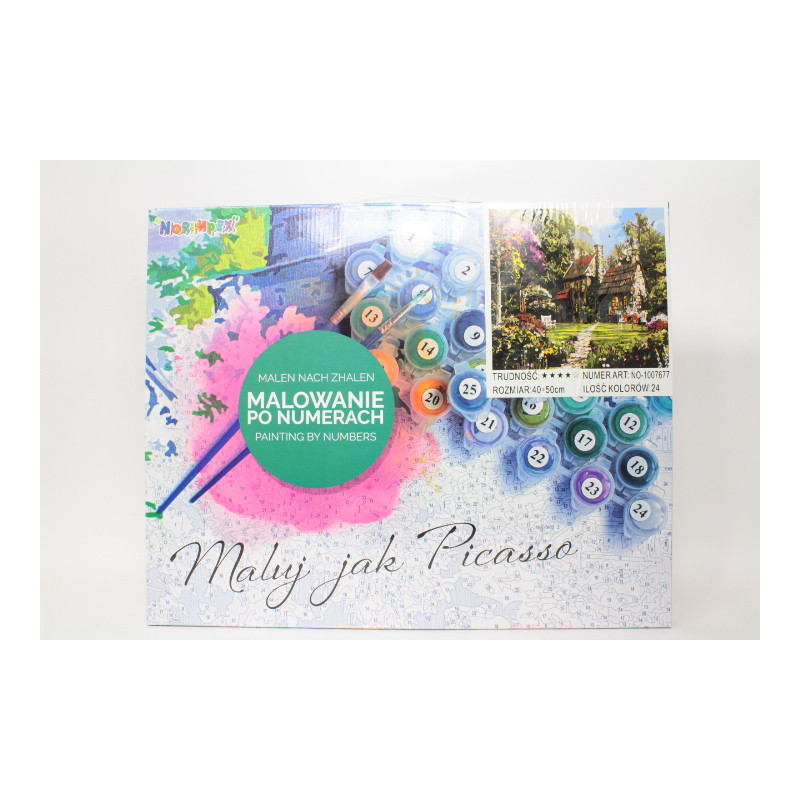  Malowanie po numer.Domek w lesie 1007677