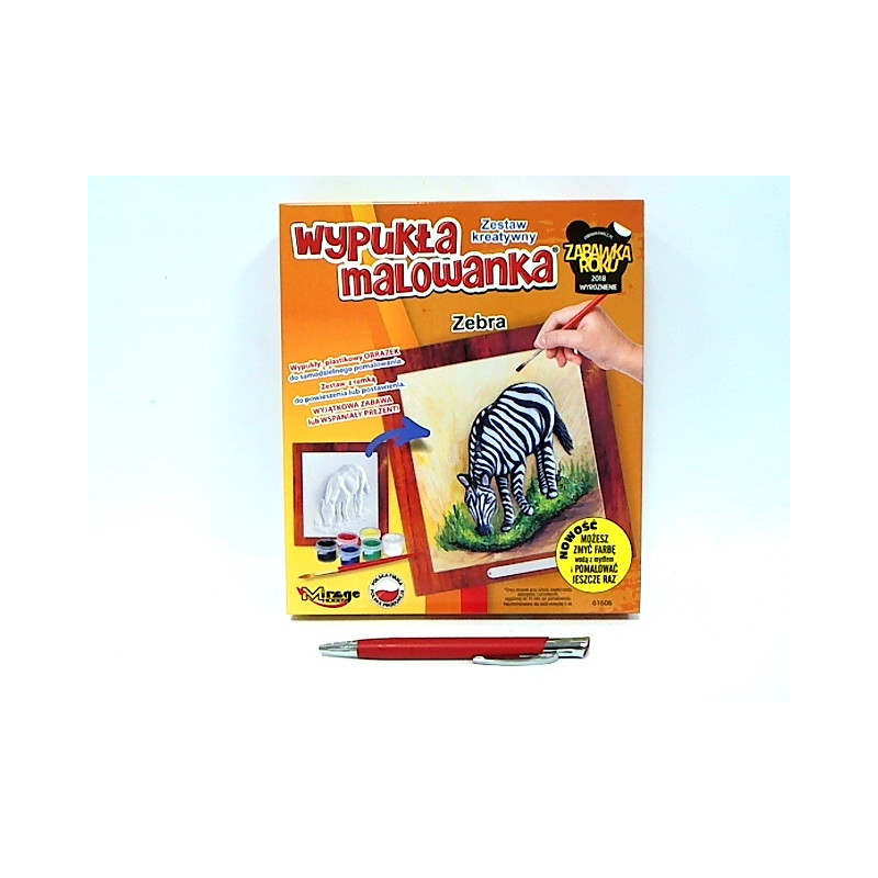 Mirage ZOO Zebra wypukła malowanka 61606 16067