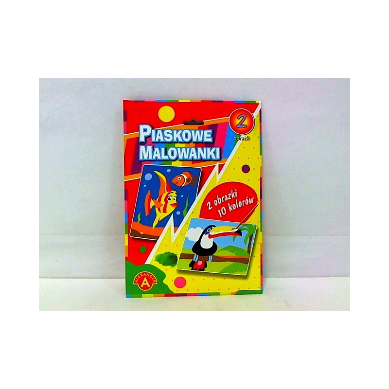 Piaskowa malowanka- rybka,tukan 17113