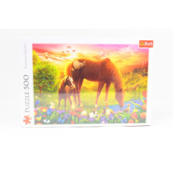 PUZZLE 500 Konie na łące 37451