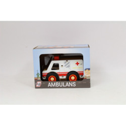Drewniane auto z oponami Ambulans D-136 41363