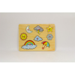 Układanka drewno Pogoda D-107 41073