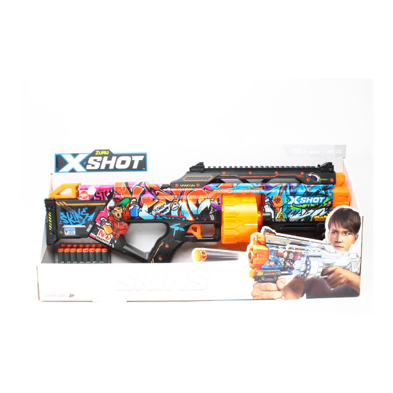 ZURU X-SHOT Skins Last wyrzutnia16st 36518B 39286