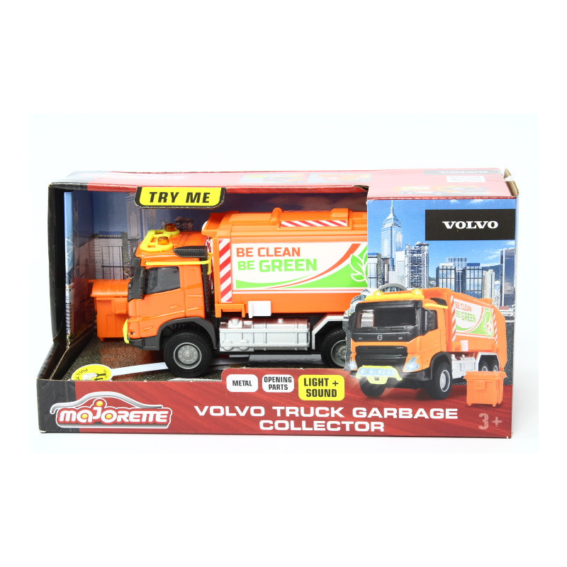  Majorette Volvo śmieciarka św/dźw 374-3000