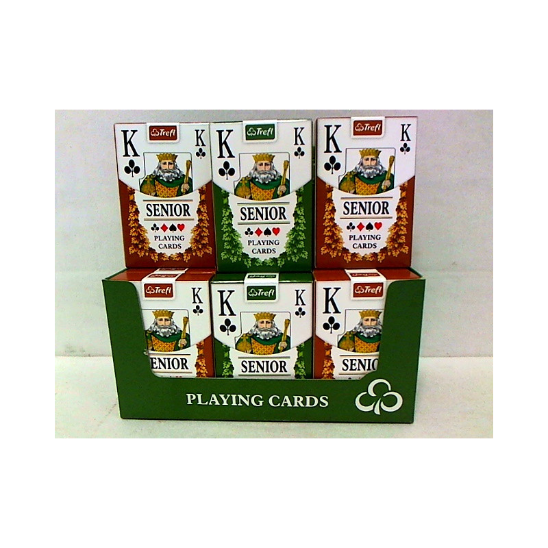 Karty do gry 55 listków Classic Senior 12szt/op