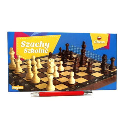 Szachy szkolne 28cm 30124