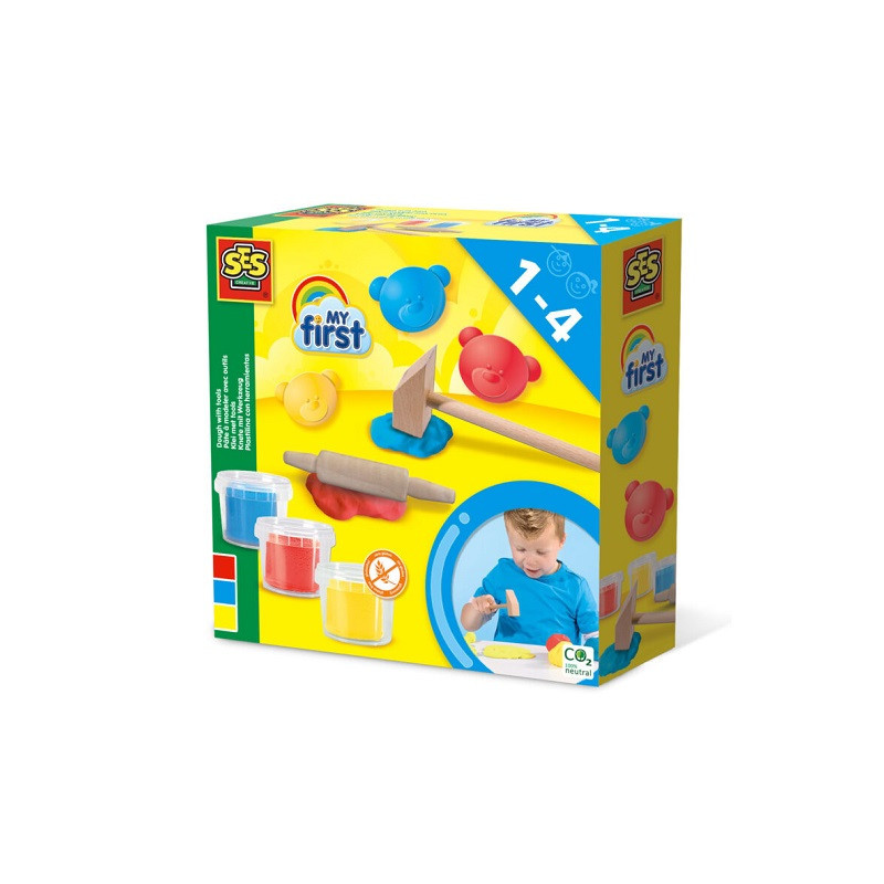SES My first Ciasto masa3x90+narzędzia 14432 44326
