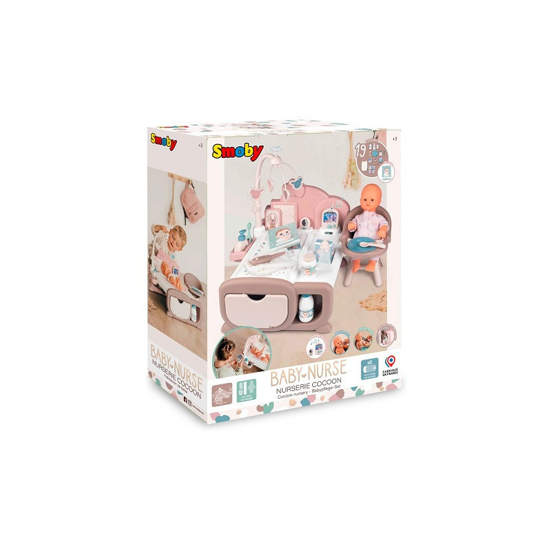 SMOBY Baby Nurse kącik opiekunki elektron. 220379